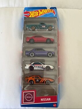 Hot Wheels Nissan 5-Car Pack – Multi Color